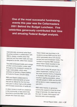Update on fundraising undertaken throughout the year
