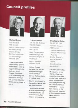 Profile of Council Members on RBS Council