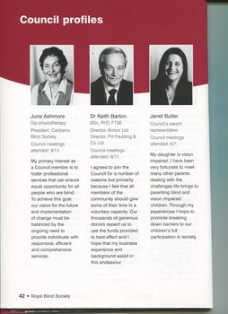Profile of Council Members on RBS Council