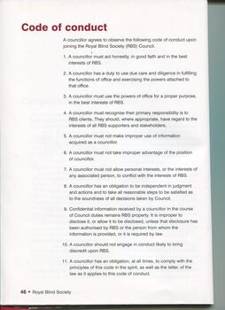 RBS Code of Conduct