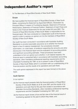Independent Audit Report to members