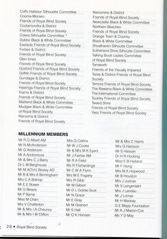 List of fundraising committees and Millennium Members