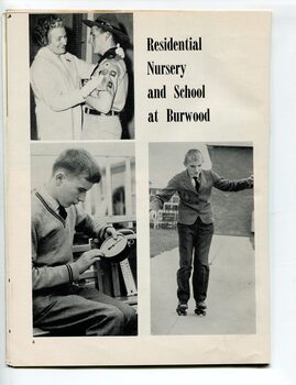 Scout with parents, schoolboy checking the time whilst another balances carefully on roller skates