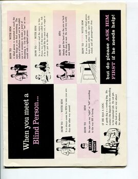 What to do when you meet a blind person advice