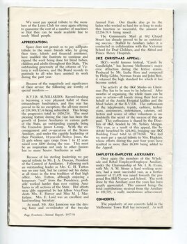 Board of Management report for the year ended 1958