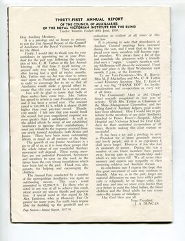 Report of the Council of Auxiliaries of the RVIB