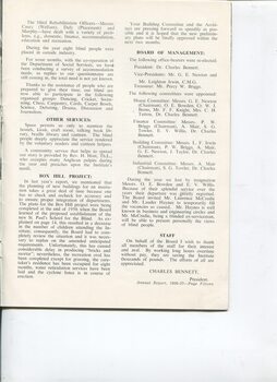 Board of Management report for the year ended 1957