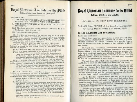 Minutes of the Annual General Meeting and report to Life Governors and Subscribers