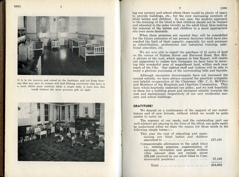 Images of nursery and report to Life Governors and Subscribers