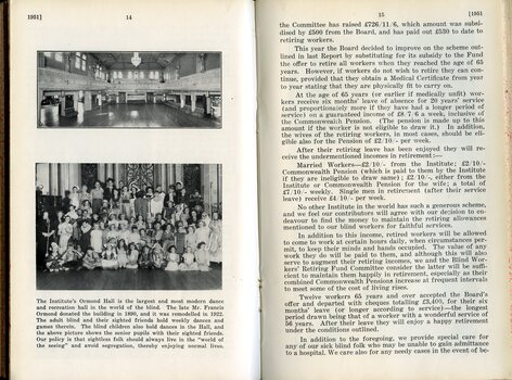 Image of Ormond Hall and children and report to Life Governors and Subscribers