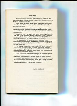 Foreword to book by Marie Coleman