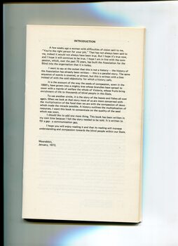 Introductory remarks by author in Moorabbin in January 1972