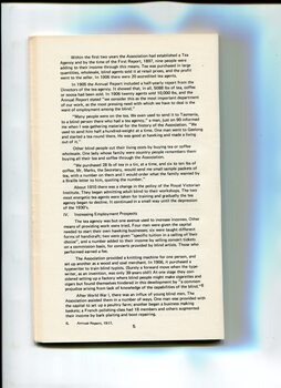 Background and overview of the formation of the Association for the Advancement of the Blind