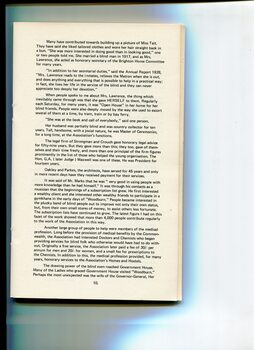 Background and overview of the formation of the Association for the Advancement of the Blind