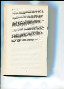 Background and overview of the formation of the Association for the Advancement of the Blind