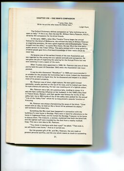 Background and overview of the formation of the Association for the Advancement of the Blind
