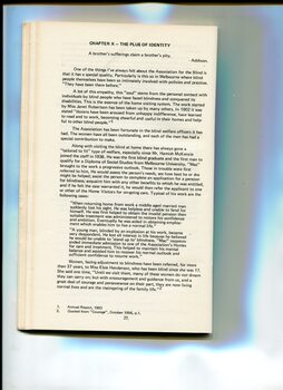 Background and overview of the formation of the Association for the Advancement of the Blind