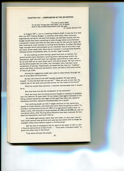 Background and overview of the formation of the Association for the Advancement of the Blind