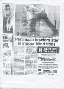 Article with images of Ivan Molloy and Neil Maxwell bowling