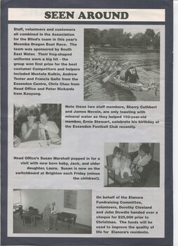 Magazine with articles and pictures of stories about individuals involved with the AFB