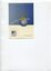 Card split into upper blue half (globe with gold land colour lifting to sky and Facing the Future in white) and white half (AFB logo and 'invitation' in blue)