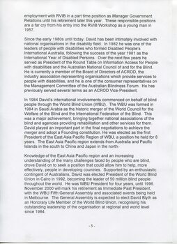 Life story of David Blyth written by Maryanne Diamond and June Ashmore