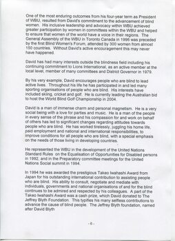 Life story of David Blyth written by Maryanne Diamond and June Ashmore
