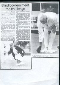 Article with two images of people bowling