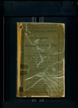 Front cover of annual report with committee listed
