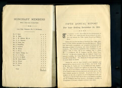List of Honorary members and update from committee
