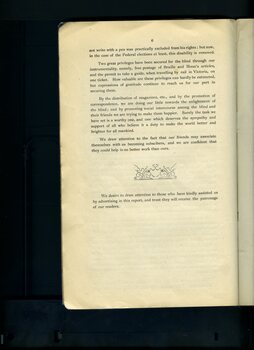 Brief summary of events since founding of the Association 