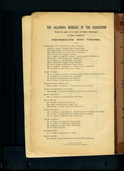 List of members with a trade or profession who are available to the general public