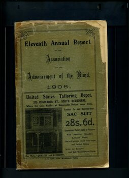 Cover and advertisement for United States Tailoring Depot