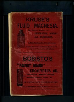 Advertisement for Kruse's Fluid Magnesia and Bosisto's Eucalyptus oil