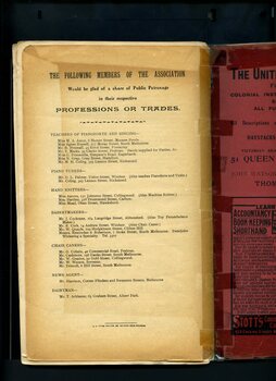 List of members who have trades or professions available to the general public