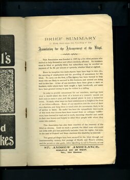 Brief summary of work done since the founding of the Association