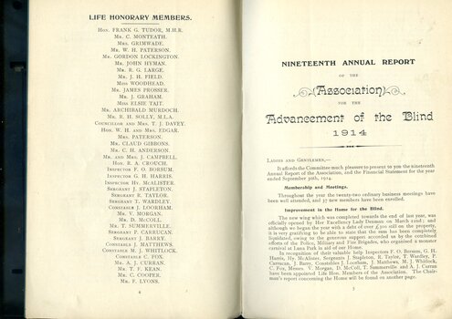 List of Life Honorary Members and Overview of activities and events of the past year