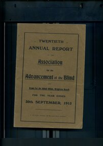 Brown cover with black writing