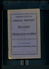 Blue cover with black writing