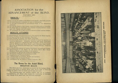 Objects and Results of the Association and photograph of 25th Anniversary celebrations