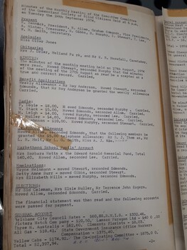 Minutes of Queensland Society of Blind Citizens Executive Committee
