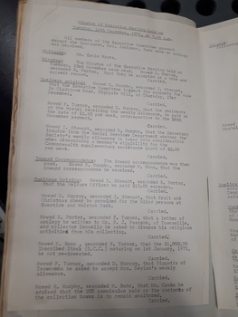 Minutes of Queensland Society of Blind Citizens Executive committee meetings