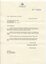 Letter advising of investiture ceremony and enclosing program and invitation cards