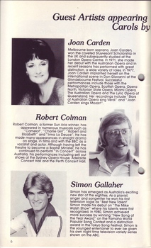 Portraits and biographies of Joan Carden, Robert Colman and Simon Gallaher