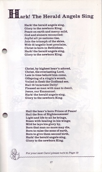 Words to Hark! The Herald Angels Sing