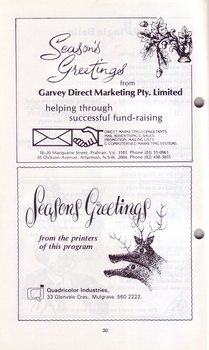 Christmas greetings from Garvey Direct Marketing and Quadricolor Industries