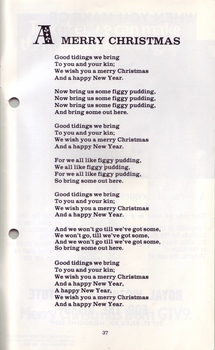 Words to A Merry Christmas