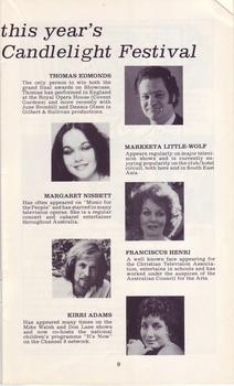 Portraits and biographies of Thomas Edmunds, Markeeta Little Wolf, Margaret Nisbett, Franciscus Henri and Kirri Adams