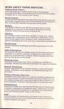 Brief description of services RVIB provides