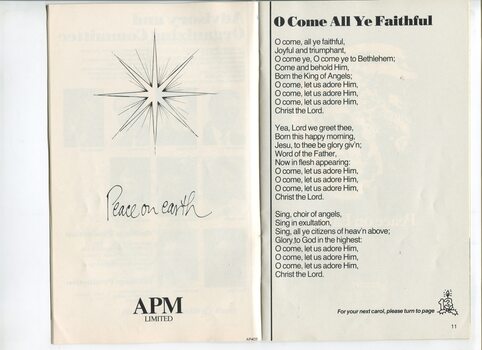 APM Christmas message and words to O Come All Ye Faithful